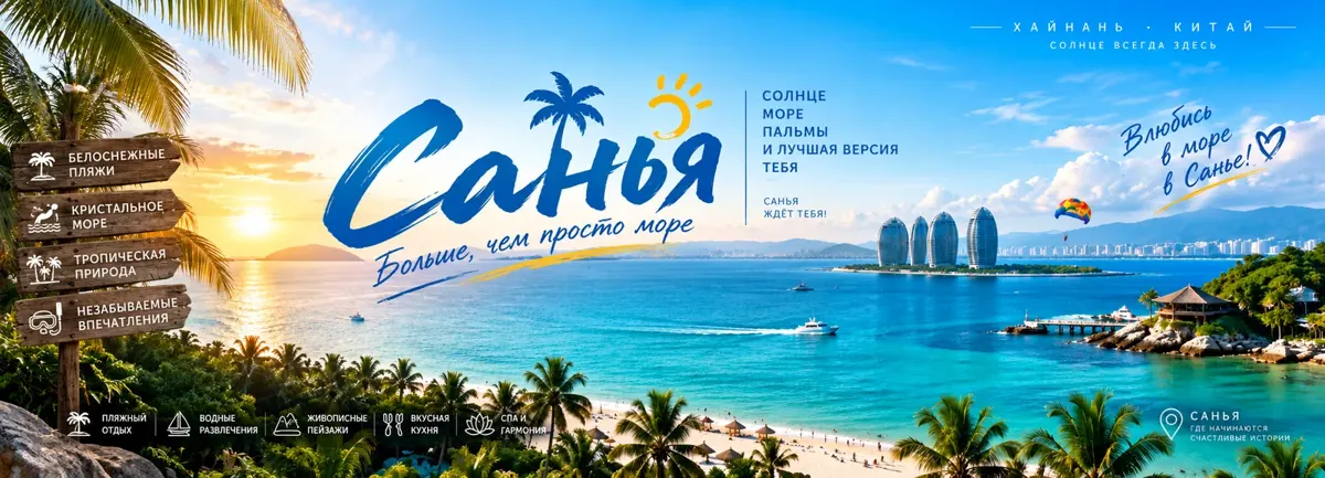 Санья: солнце, море и пальмы / 三亚:阳光、大海与椰林